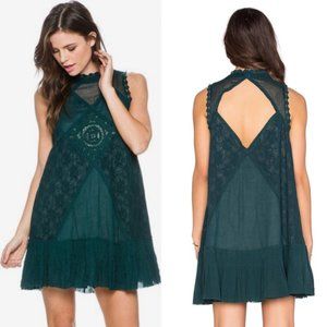 Free People Angel Lace Dress Jade